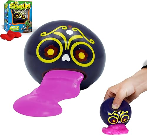 BB SCIENCE Slime ups 3.2In Round Expression Stress Ball, Novelty Stress Relief Squeeze Toys, Tricky Play Fidget Toys, Vent Decompression Slime Ball