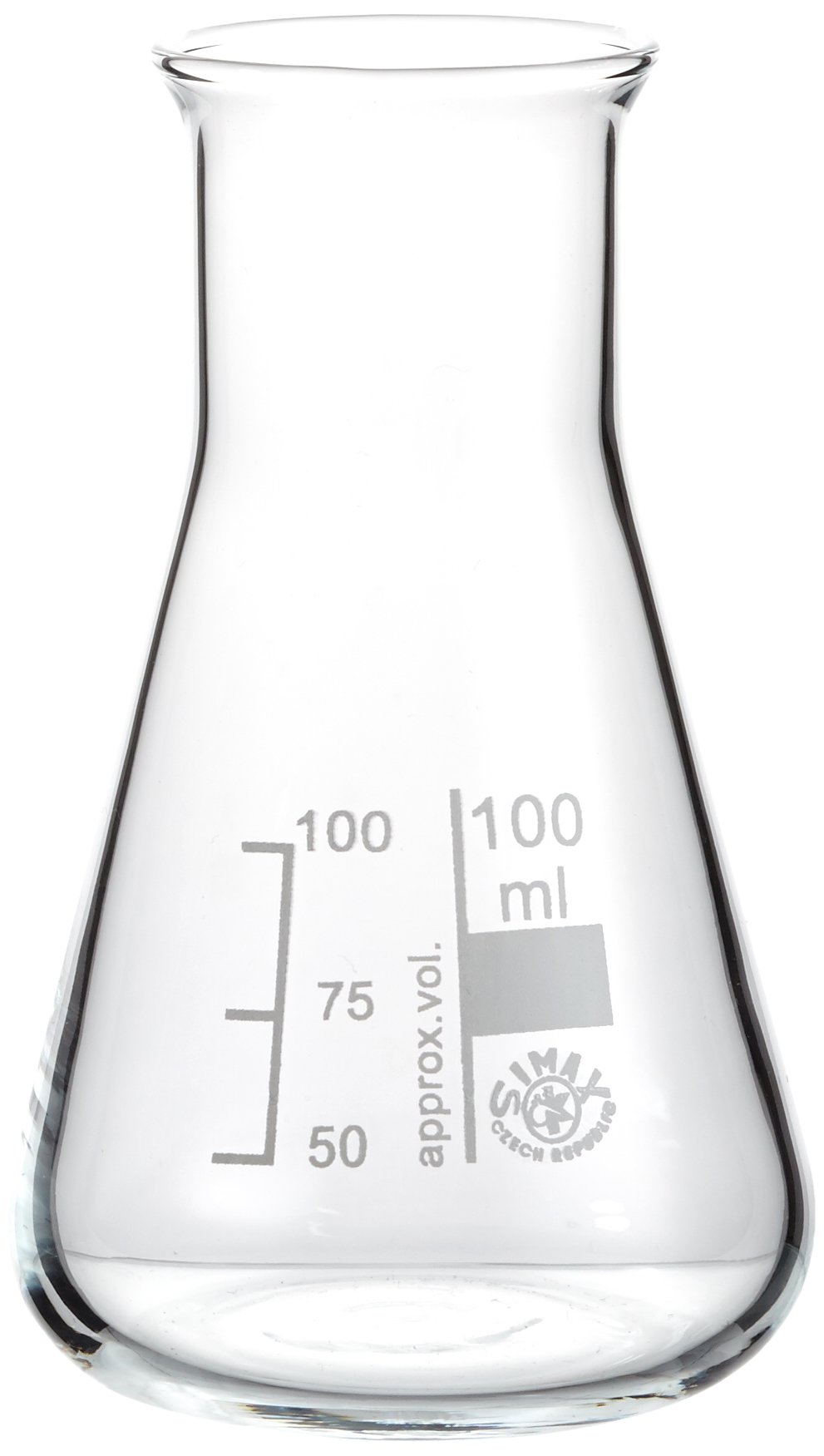 neoLab E-1068 Erlenmeyer-Kolben Weithals, 100 mL Simax (10-er Pack)