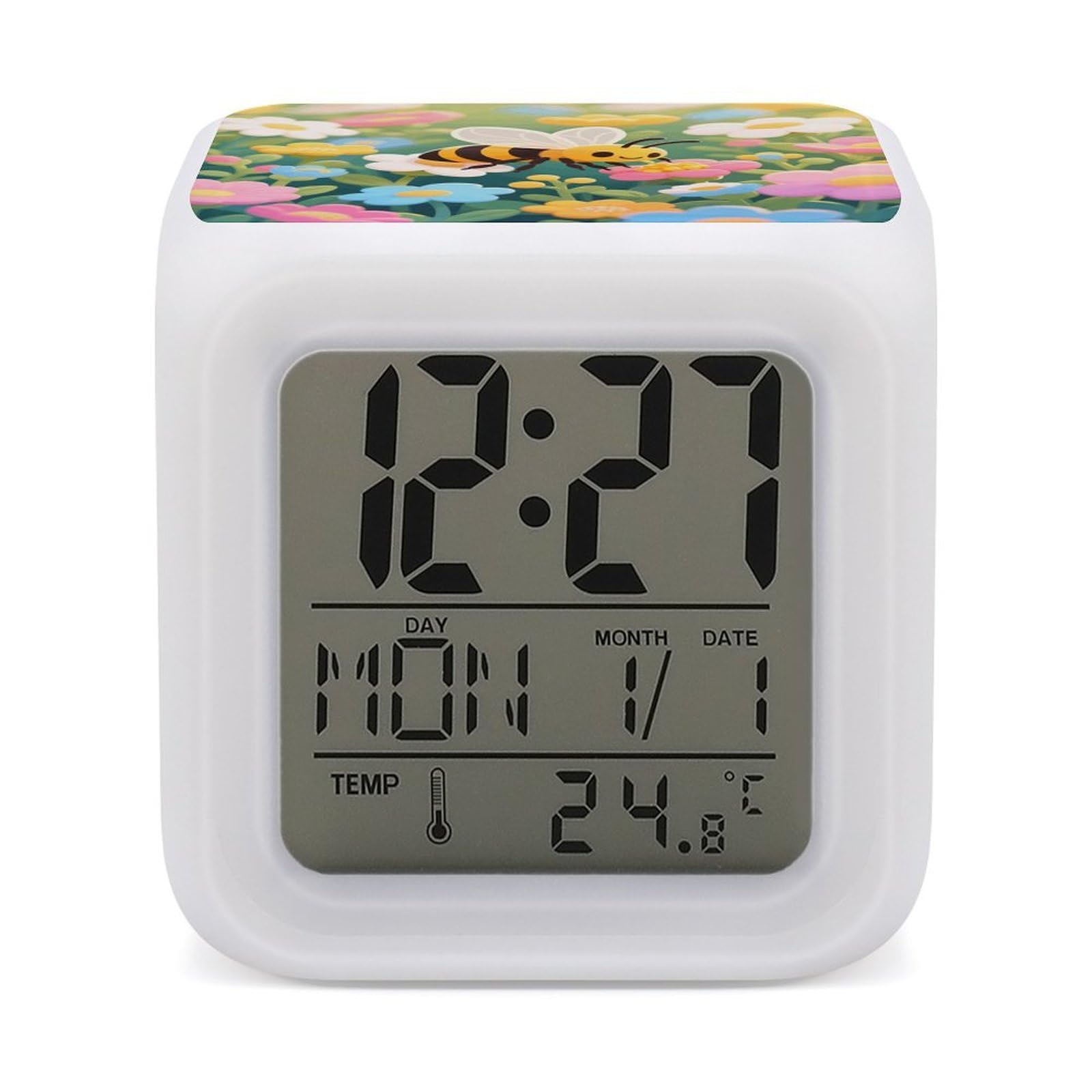Reloj despertador para despertar fuerte con pantalla LED clara que evita retrasos por la mañana