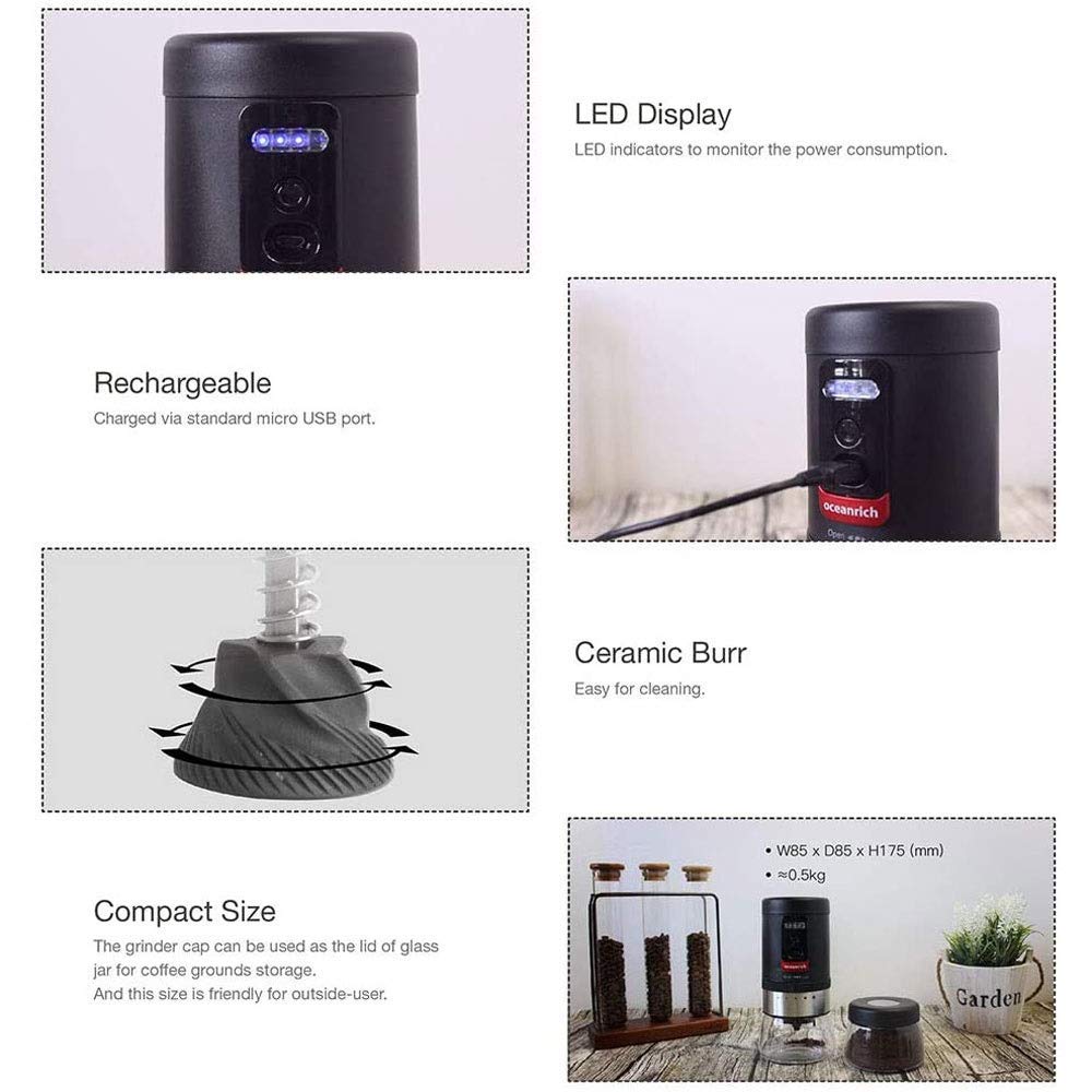 CUNTO Macchina per caffè americano Macchina per caffè dal chicco alla tazza Macchina per caffè completamente automatica con macinatura Macchina per caffè piccola per ufficio e casa-Bianco La nuova