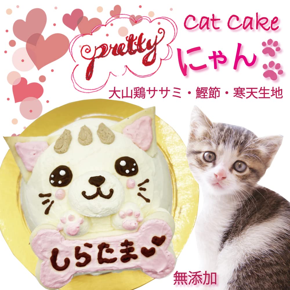 Amazon | 創業20年ワンバナ 猫用の無添加ケーキ～ねこちゃんニコニコ