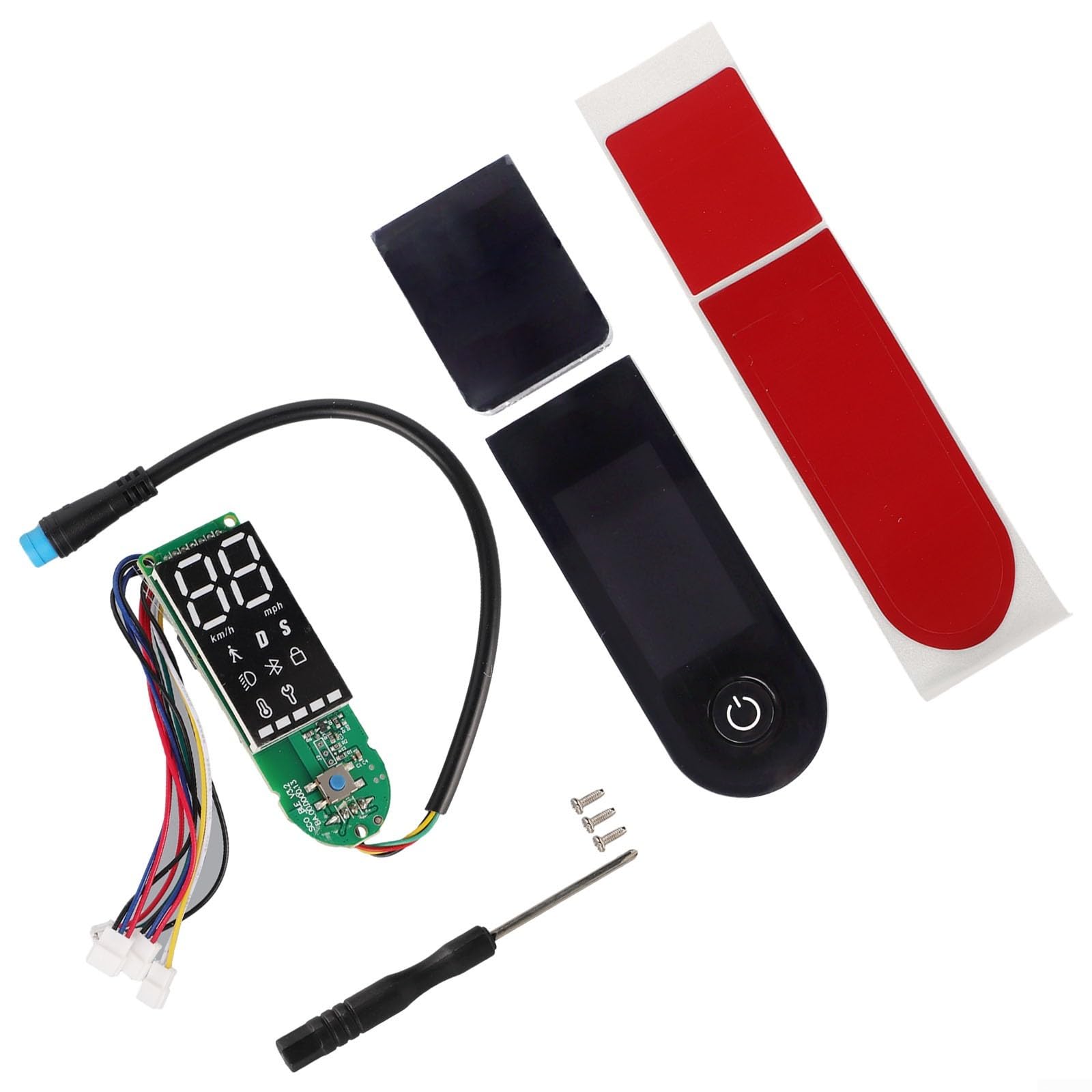 Tablero de instrumentos de scooter eléctrico con placa de circuito y cubierta protectora para Xiaomi para M365 1S Pro Pro2 Mi3, accesorios de piezas de scooter eléctrico para visualización