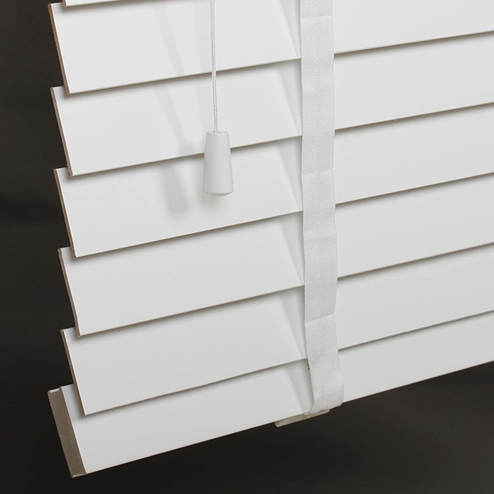 Tende Orizzontali, Veneziane Bianche in Legno for Finestre, Veneziane in Legno Massello, Oscuranti/Privacy/Isolamento Termico, Lamelle da 50mm, Persiane Personalizzabili ( Size : 50x160cm/20x63in )