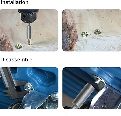 Miniatura 5 de Auniwaig Destornillador de tuerca de 0.472 pulgadas, herramienta de llave de tubo ranurada con vástago hexagonal de cambio rápido de 14 pulgadas,