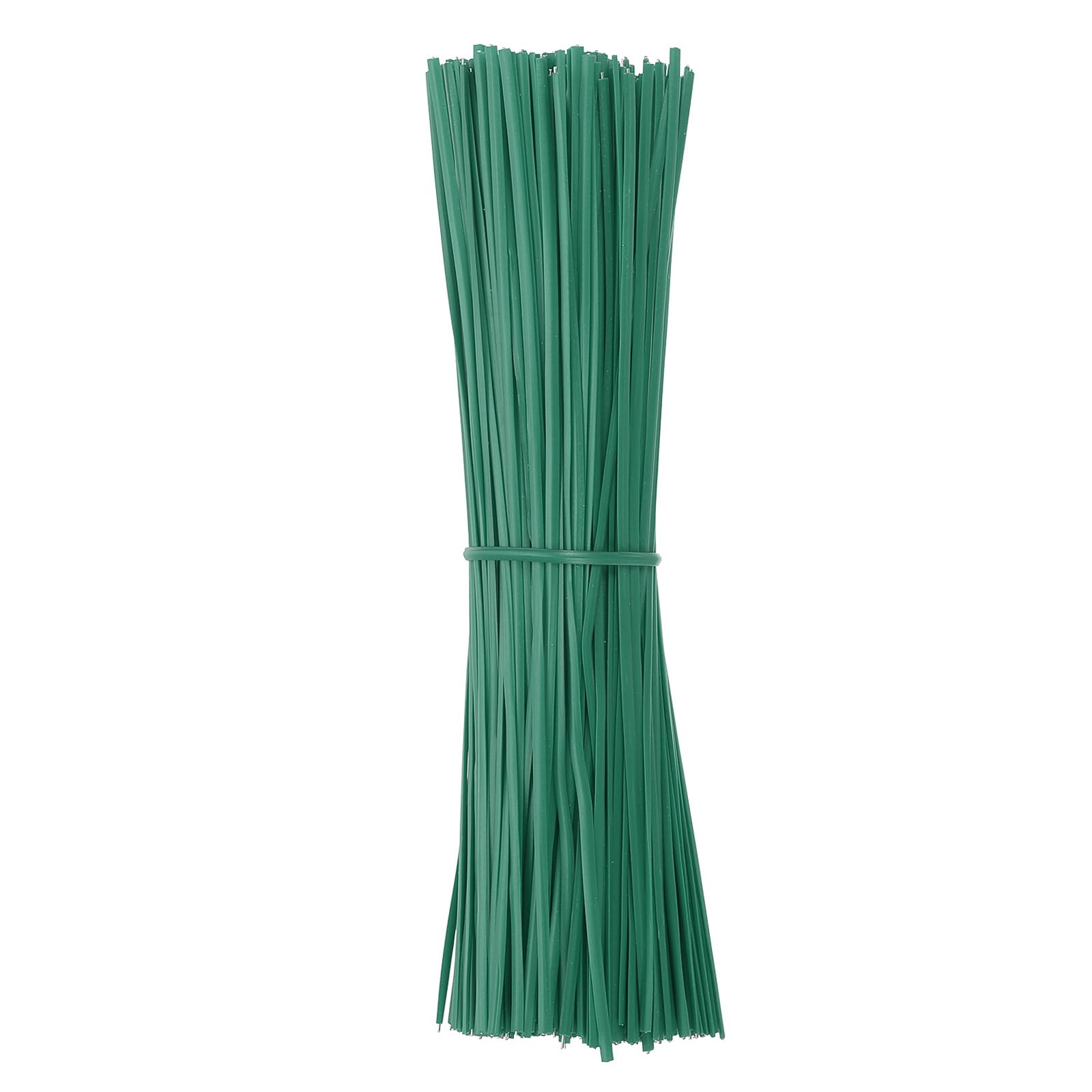 PATIKIL Plastic Twist Ties, 300 Pcs 6 Inch Reusable Cable Ties, 0.08 Inch Wide Bag Coated Ties for Household and Office Use Glass Green
