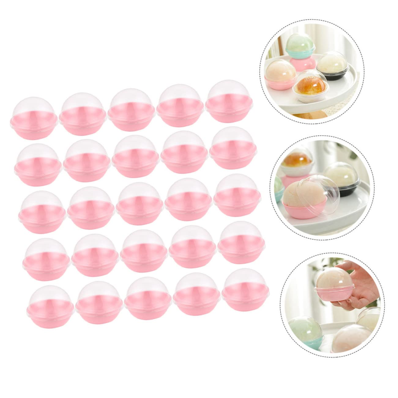 Elegant Premium Silver Cupcake Boxes - 3.5