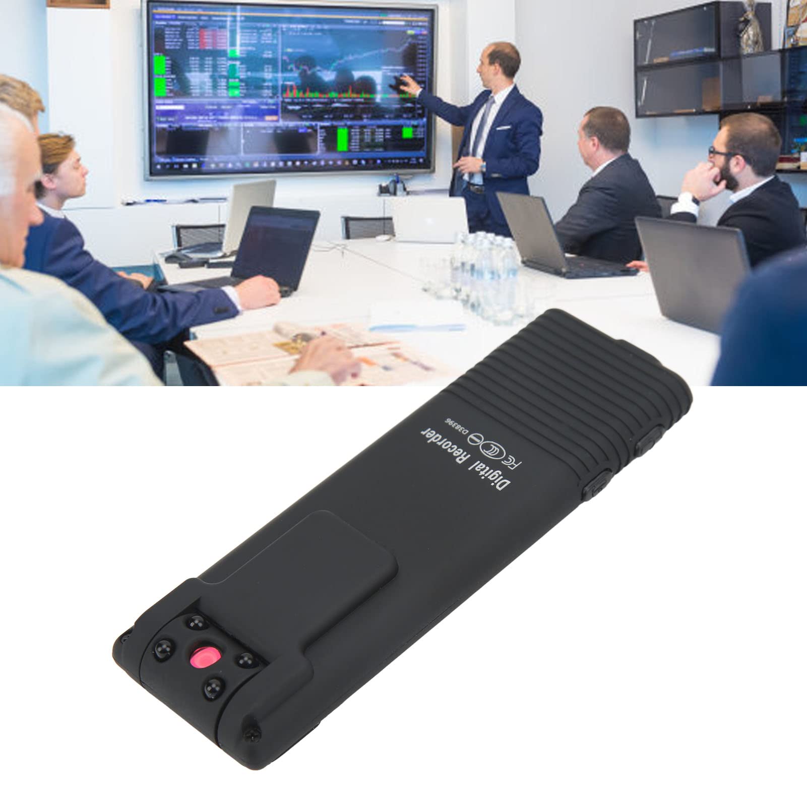Qiilu Kamera do ciała B21HD mini rejestrator wideo z noktowizorem, obiektyw obracany o 120 stopni, nagrywanie pętli, żywotność baterii 6 HR, poręczna kamera policyjna do domu, na zewnątrz, prawo En