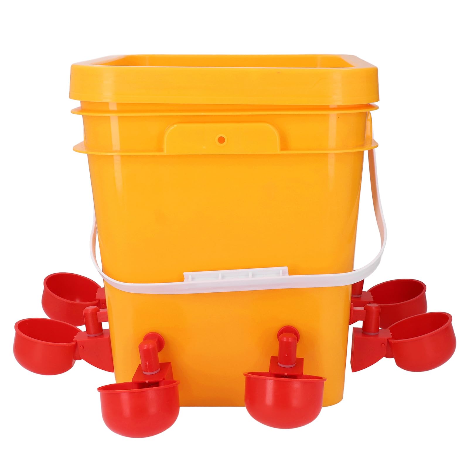Kit d’abreuvoir automatique pour poulets, distributeur d’eau pour volailles avec 8 coupelles, système d’arrosage auto-réapprovisionnable à faible déversement pour poulets, canards, (Tasses d'eau