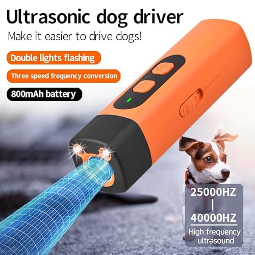 Friengood 2024 Dog Bark Deterrent,Rechargeable Sonic Dog Repeller,Safe 25Khz Sonic Frequency Transmitter,Anti Bark Device For Dogs,50Ft Range Professional Dog Training Tool,Led Indoor/Outdoor Barking Silencer. thumb #3
