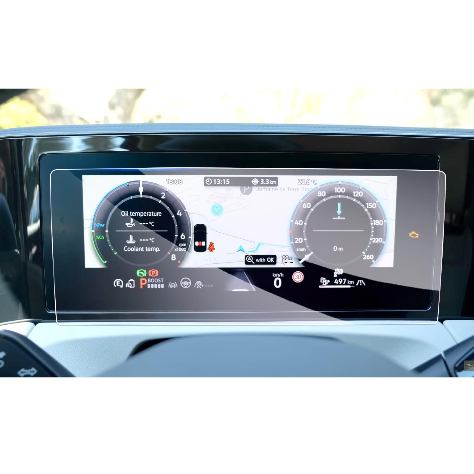 GAFAT Schutzfolie Für VW Tiguan Digital Cockpit 10,25 Zoll - 9H Gehärtetes Glas 2019-2023