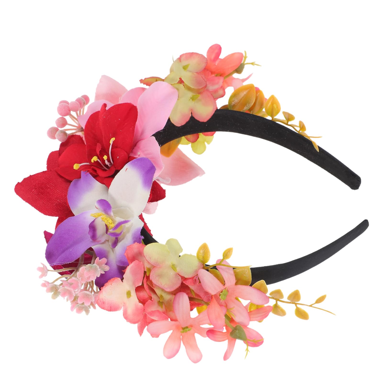 Healeved 3pezzi Cerchietto Elegante Tessuto Con Fiori Di Giglio Accessorio Per Alla Moda Per Matrimonio Compleanni e Occasioni Speciali