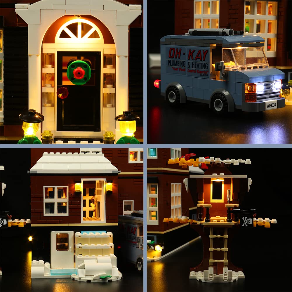 Zestaw oświetlenia LED do samodzielnego domu, wersja dźwiękowa, oświetleniowy zestaw - tylko światełka, bez modelu Lego