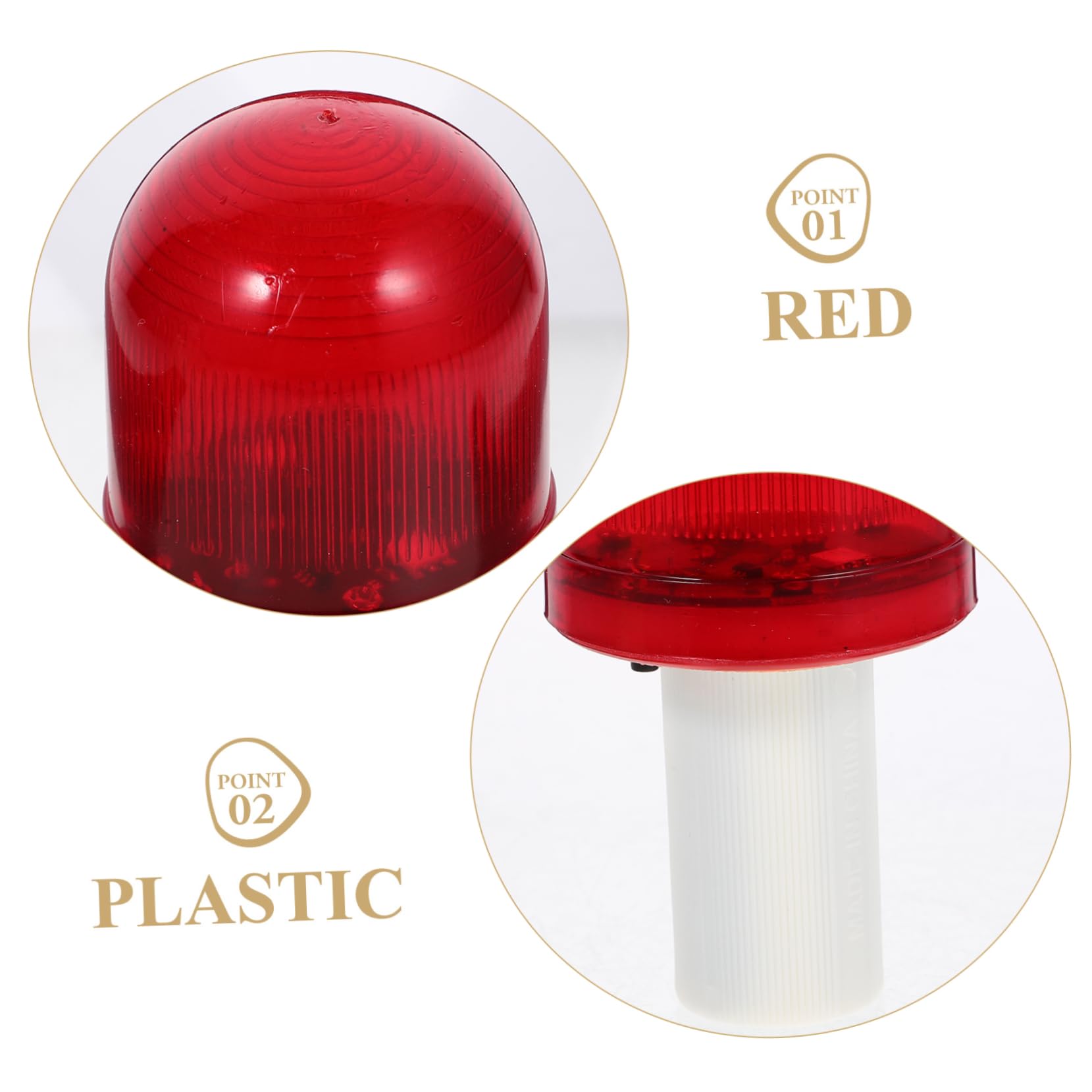 Cabilock 4Pcs Traffic Cone Flashing Lights Emergency Warning Lights for Parking and Road Safety Versatile Design for Traffic Management High Frequency Flashing for Enhanced Visibility