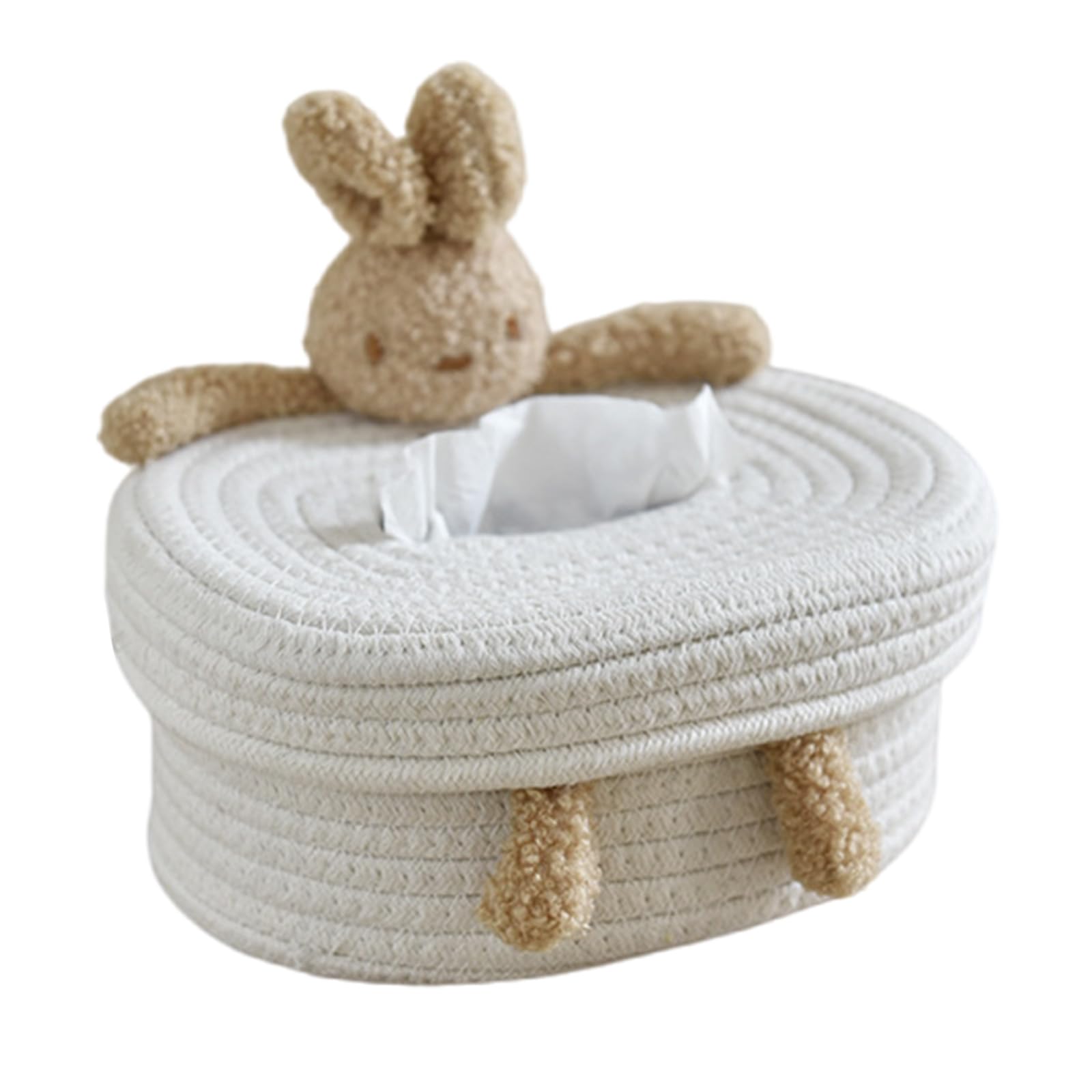 Ksikdeg B Lovely Desktop Tissue Ox Holder Convenient Desk Accessory Tissue Ox Stylish Animal Themed Paper Storage