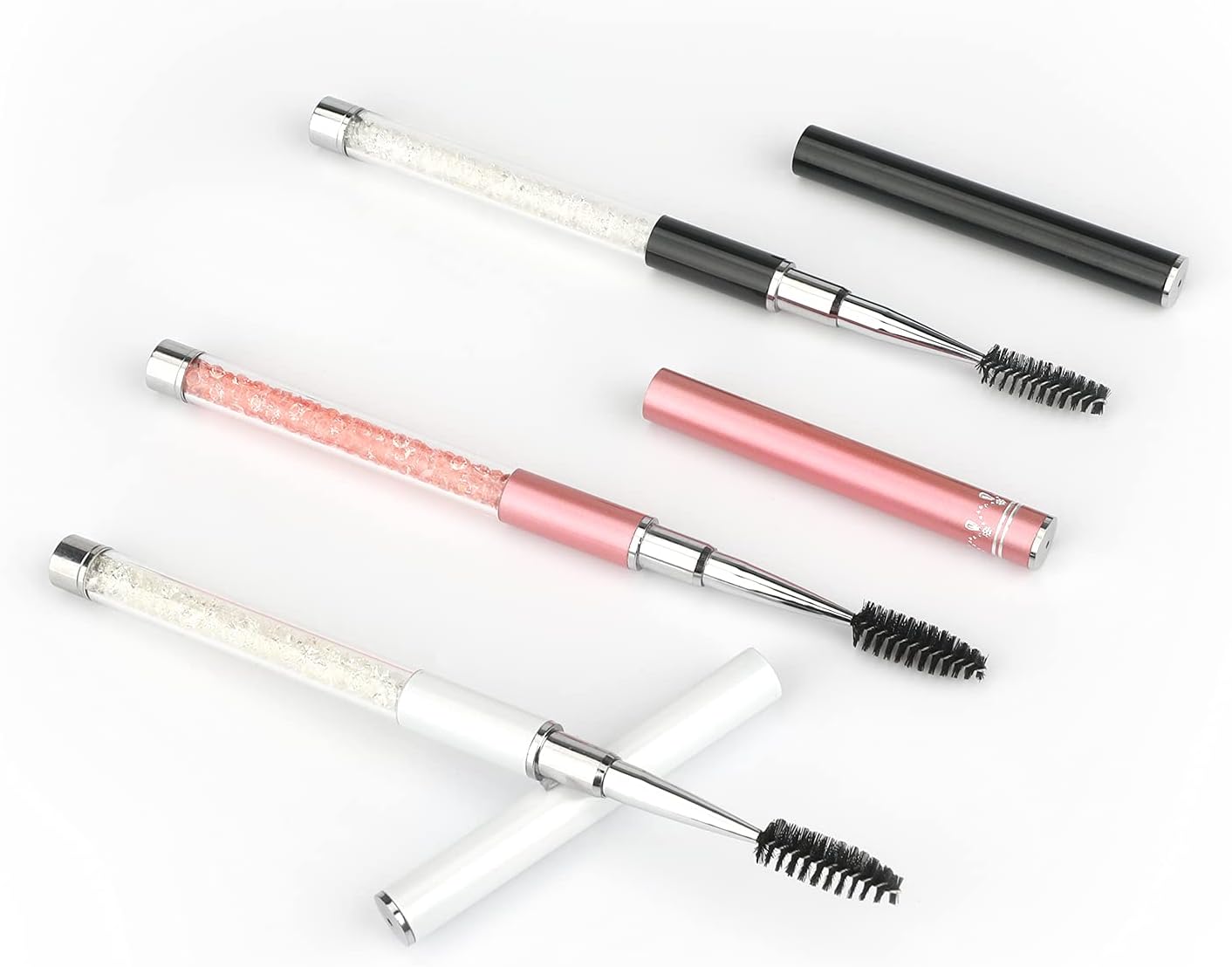 Eyebrow Brushes with , Portable Brow Brush, Eyelash Mascara