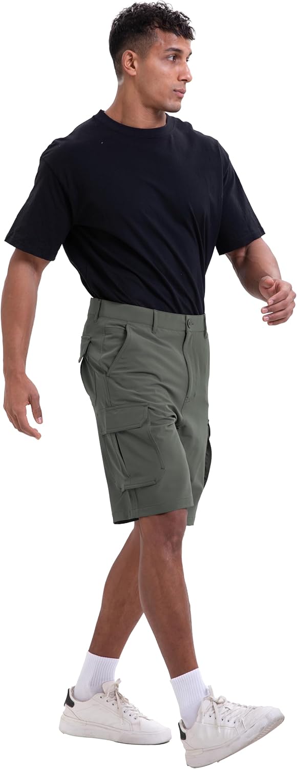 NATUVENIX Hiking Shorts Men Quick Dry Mens Cargo Fishing Shorts for Men Lightweight Golf Shorts Stretch Summer Work - Image 8