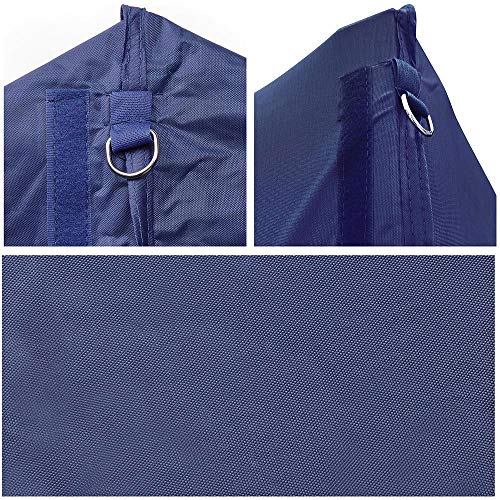 Instahibit 10x10ft Pop Up Top Replacement Instant Canopy Patio Pavilion Gazebo Sunshade Tent Oxford Cover Outdoor Navy