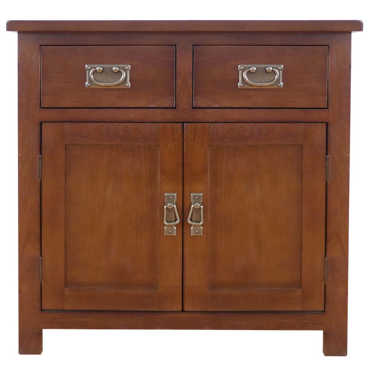 Aurotrice OAK Sideboard Cabinet Buffet Storage Cabinet with 2 Doors 2 Drawers Kitchen Buffet Cabinet with Storage Classic Sideboards for Dining/Living room
