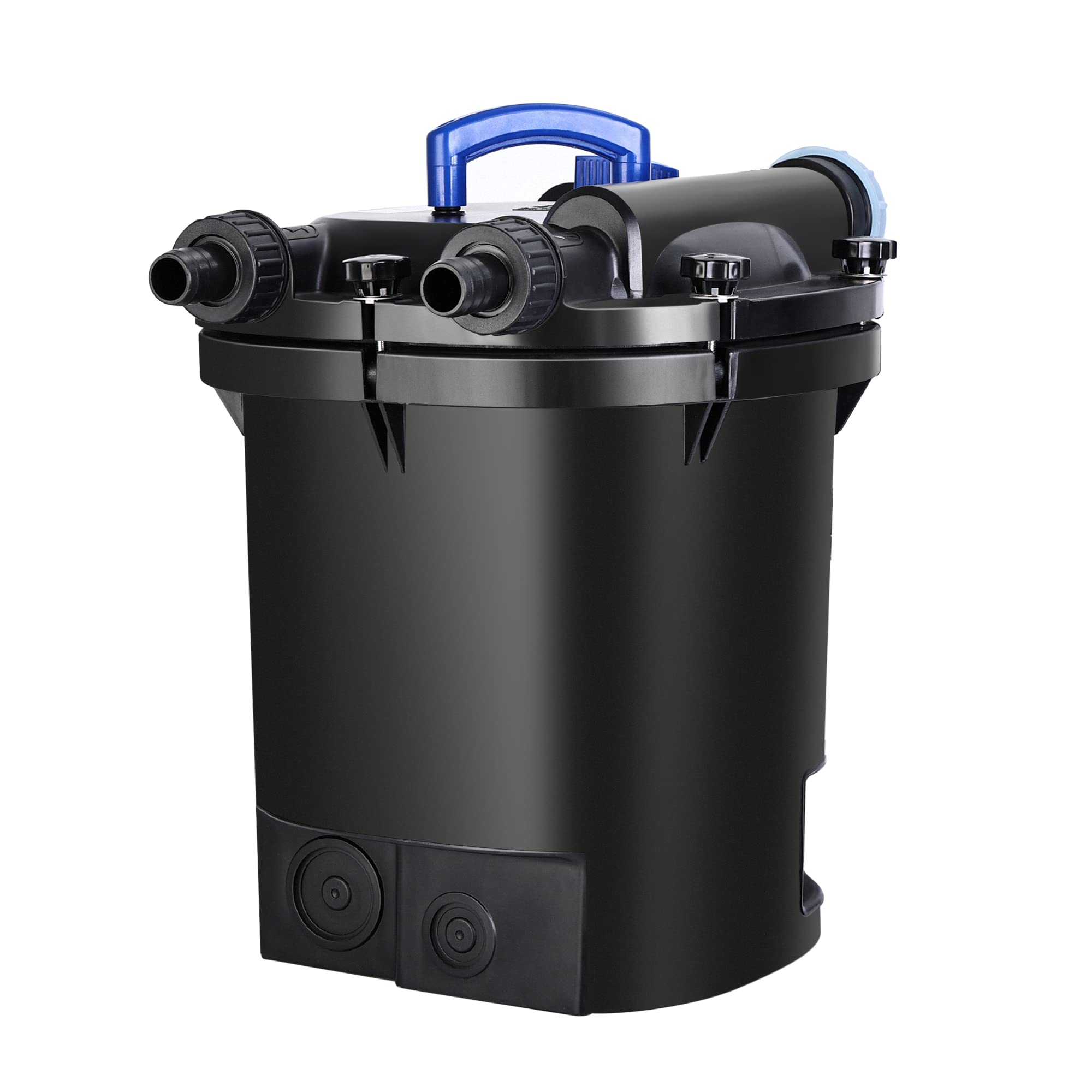 Koi Pressure Filter, Pool Flow Fish Pond Filter with Filter Sponge, Up to 2200-2400 gallons (938 Filter)