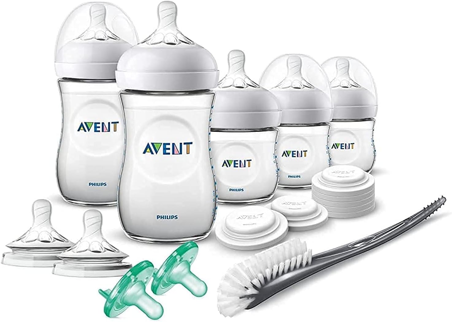 Philips Avent Natural Baby Bottle Newborn Starter Gift Set transparent 075020068835