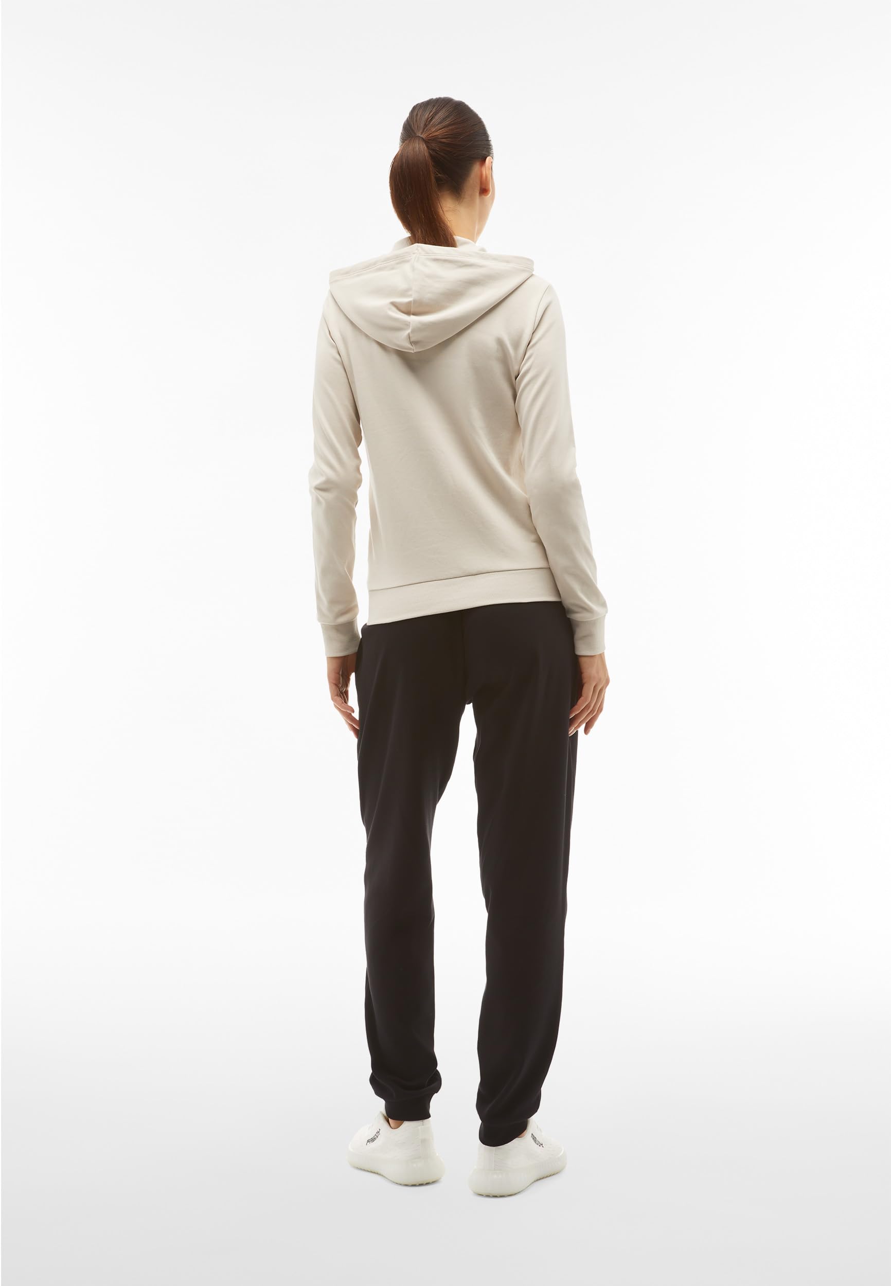 FREDDY - Tuta Donna Completa Sportiva in Cotone, Felpa con Cappuccio e Pantaloni Tuta, Regular Fit