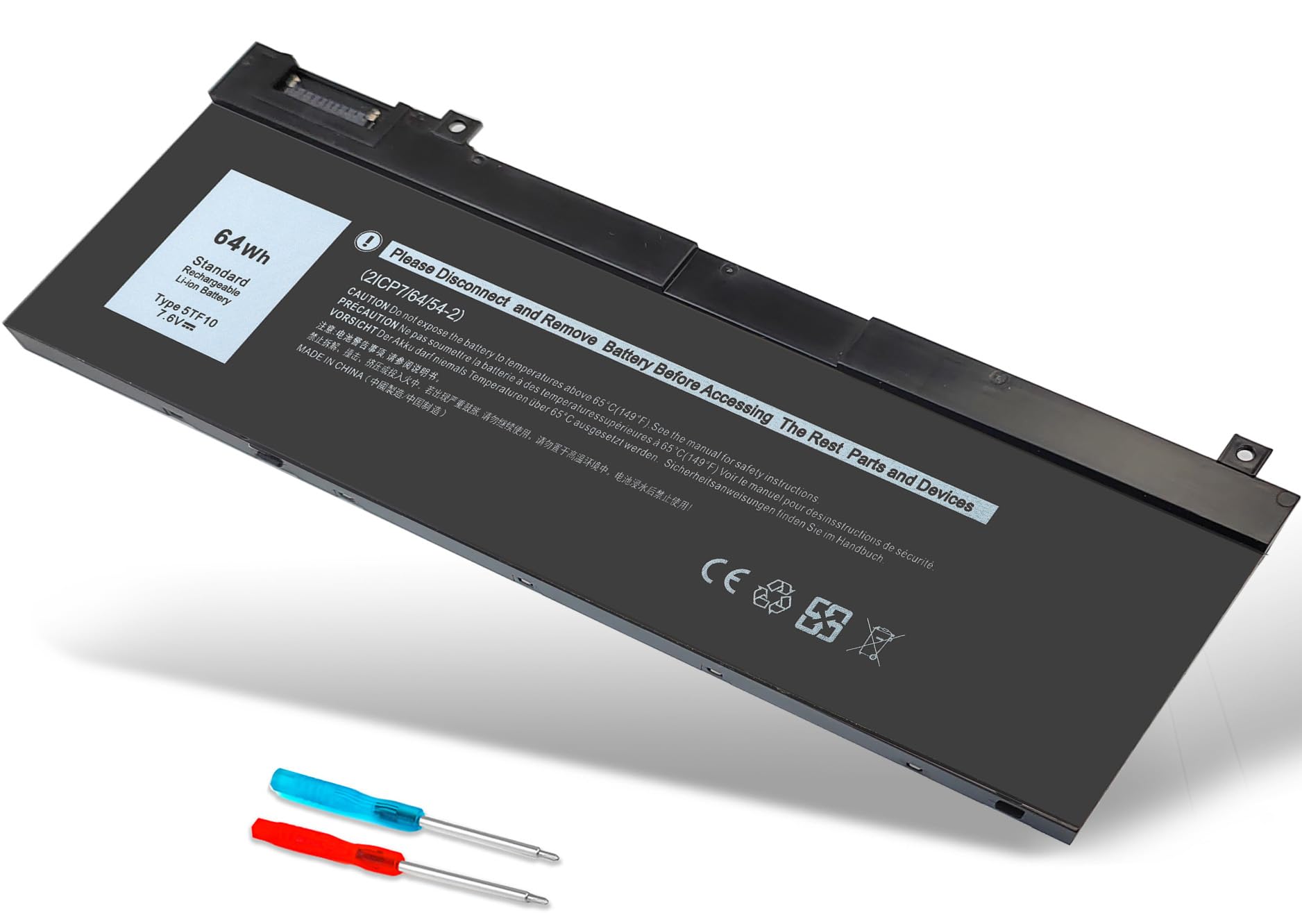 Amazon.com: Tevelmick 64Wh 5TF10 7M0T6 Laptop Battery 7530