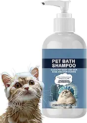 Shampoo para cães com mau cheiro, Shampoo para cães para pele sensível - Shampoo para lavagem de gatinhos,Shampoo para pêlos de animais de estimação Shampoo para cães para limpeza hidratante e adição