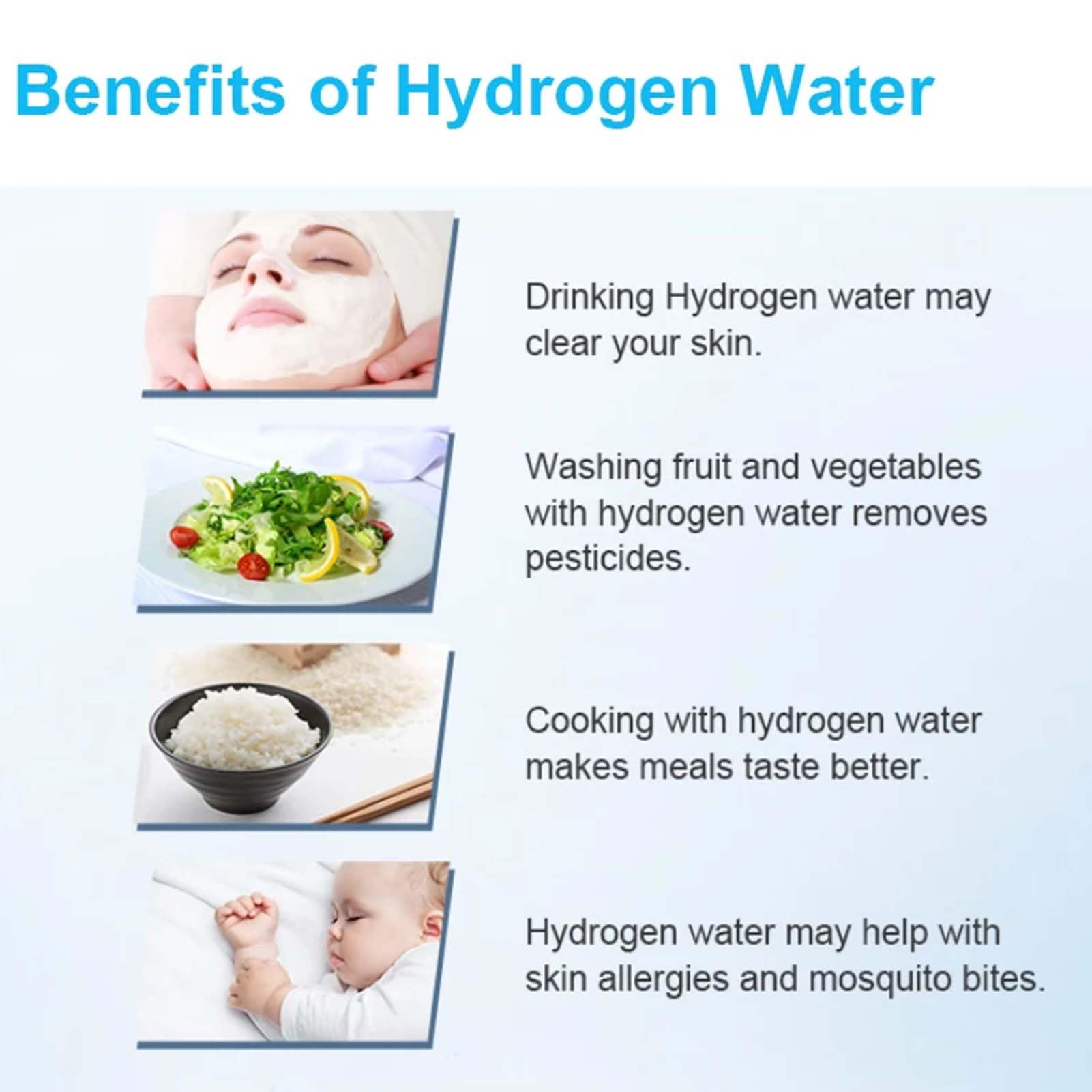 Bouteille d'eau à hydrogène moléculaire H2, Machine à Eau à hydrogène Portable, générateur d'eau à hydrogène, avec inhalateur Portable, améliore Le Sommeil