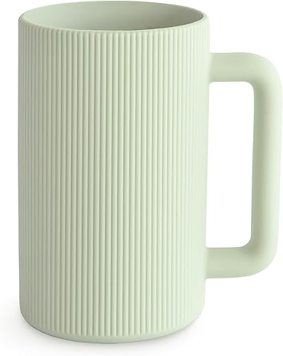 mushie Taza de enjuague de baño para bebé  100% silicona de grado alimenticio  Taza de enjuague para champú y lavado corporal para niños (Sage)