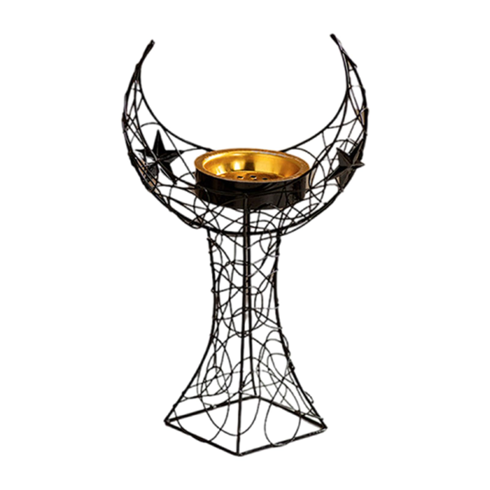 Xinsheinelry Arab Styles Tower Metal Incenses Burners for Decorative Use Muslims Party Supplies Aromatherapies Stove Diffuser Aromatherapies Diffuser