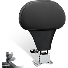 FOVPLUE Adjustable Rider Backrest, Detachable Plug-in Driver Backrest Pad w/Mounting Kit for Harley Touring 2009-2025,CVO Road Glide Street Glide Tri Glide FLHTK/L Electra Glide Road King,BLACK