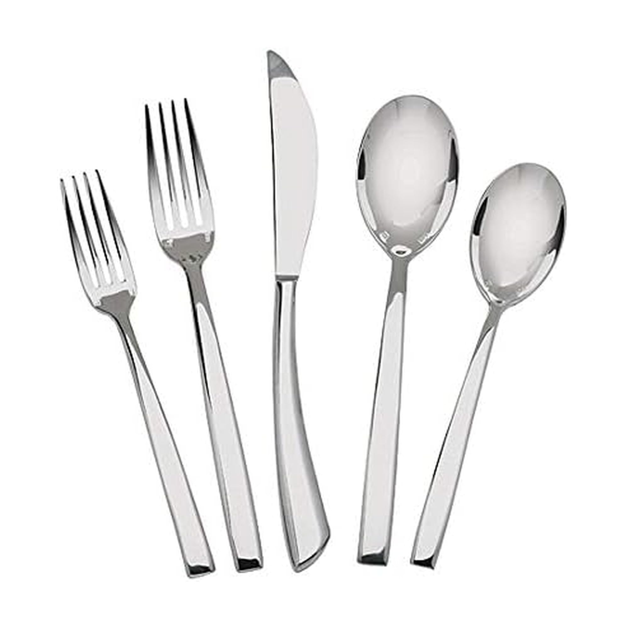 Mikasa HJ020-599 Kya - Juego de cubiertos de acero inoxidable 18/10, 5 piezas, color plateado