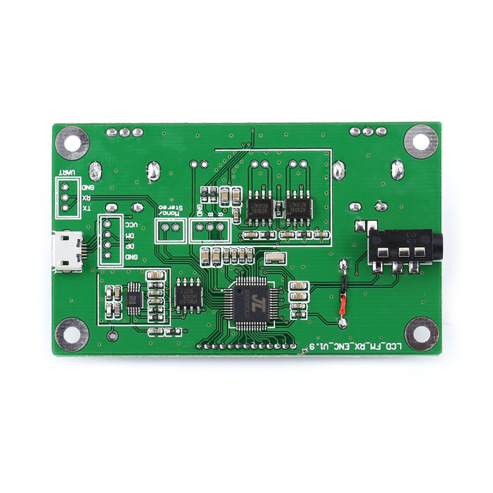 Mini DSP und PLL Digital Stereo FM Radio Funkempfängermodul 87-108 MHz Unterstützt die serielle Anschlusssteuerung