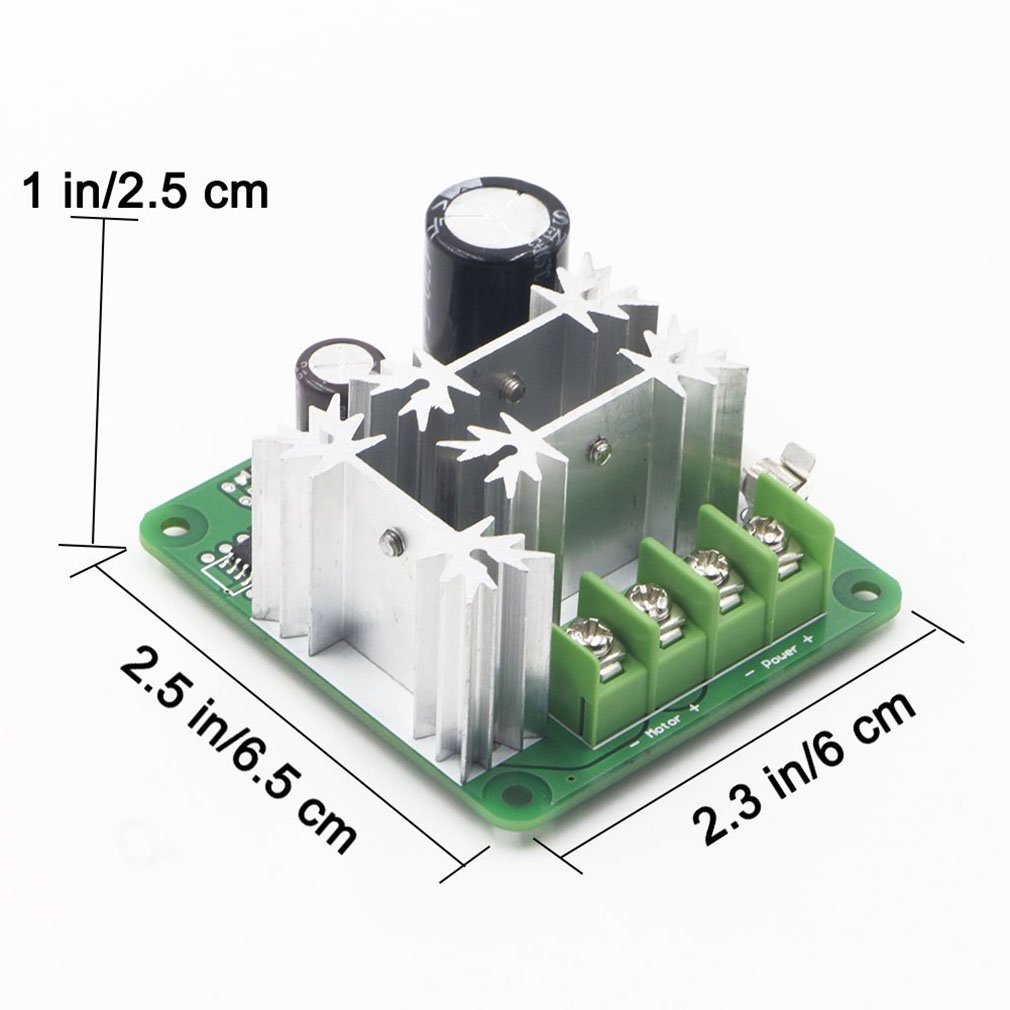 HiLetgo 6V-90V 15A DC Motor Speed Control 16KHZ PWM Controller Speed Regulator Module Board Support PLC Control