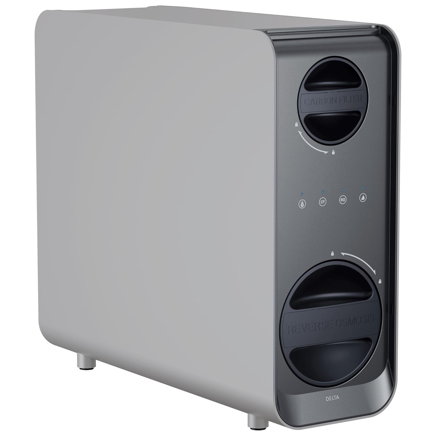 delta clarifi under sink reverse osmosis system front view