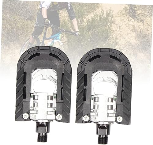 Miniatura 3 de Toddmomy 2 Pairs Universal Pedals Folding Bike Pedals Flat Pedals Replacing Bike Pedals Road Bike Pedals Cycle Pedals Folding Mountain Bike Pedal