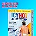 Icy Hot Original Pain Relief Patch Variety Pack with 5% Cooling Menthol for Fast-Acting Muscle and Joint Pain Relief, 5 Medium and 5 Large Comfortable Fabric Patches, 10 Ct.