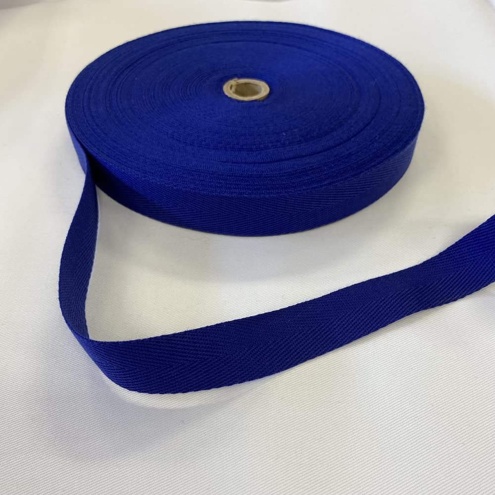 Kayes Textiles Royal 25Mm Acrylic Herringbone Webbing Tape (Per Metre) (Royal)