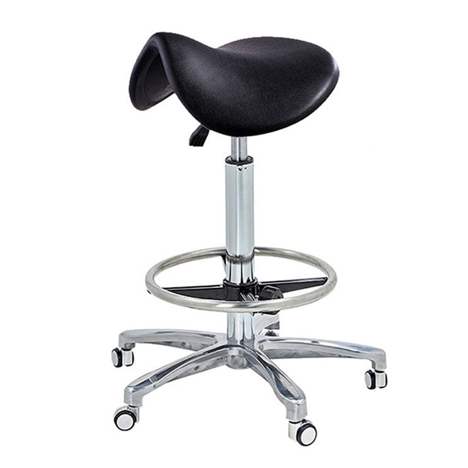 Sgabello a sella ergonomico Sedie Sgabelli for salone spa regolabili in altezza Sgabello con rotelle idraulico for clinica Parrucchiere Sedie da ufficio for laboratorio(E)