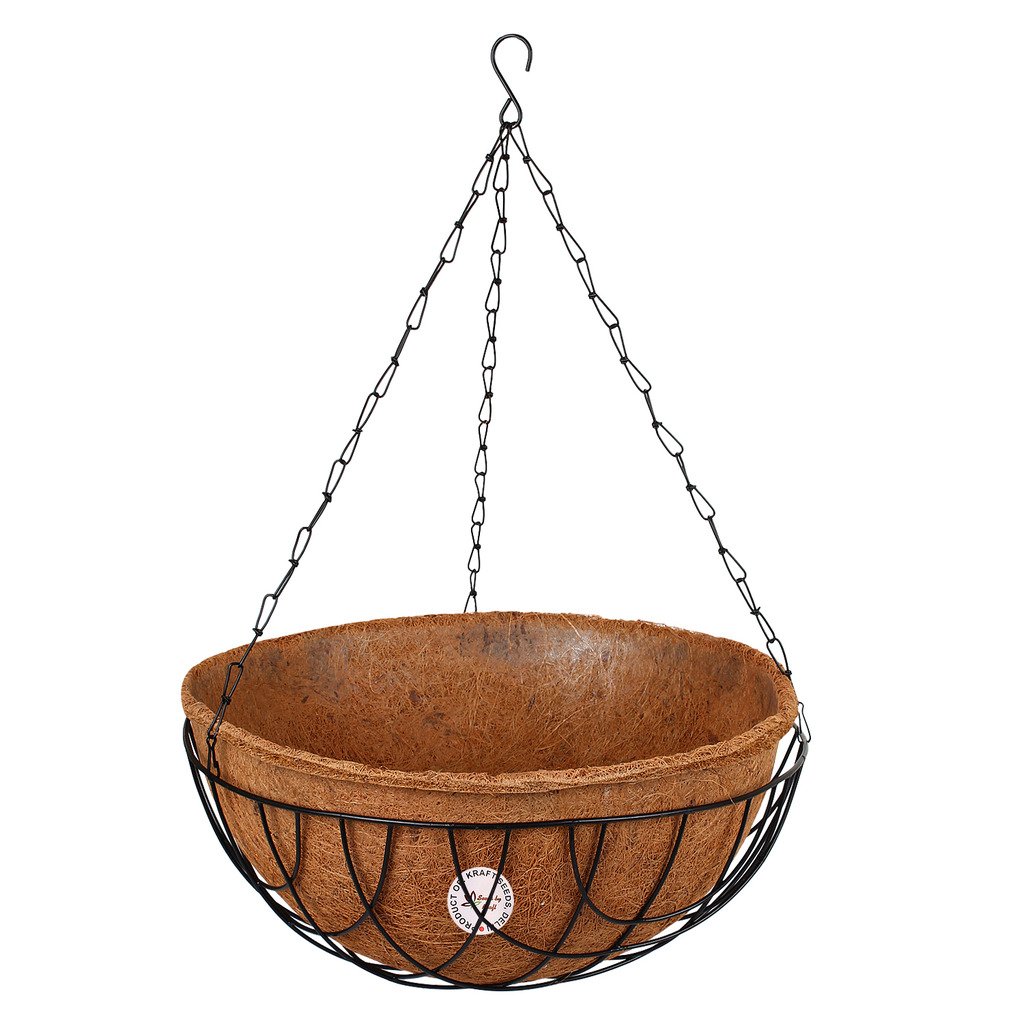 Kraft Seeds Hanging Basket 14 inch Big Liner with Hanger Amazon.in