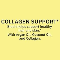 Vista 6 de Basket Goods Spring Valley - Cápsulas blandas de colágeno extra fuertes para el cabello, la piel y las uñas, 5000 mcg de biotina, 120
