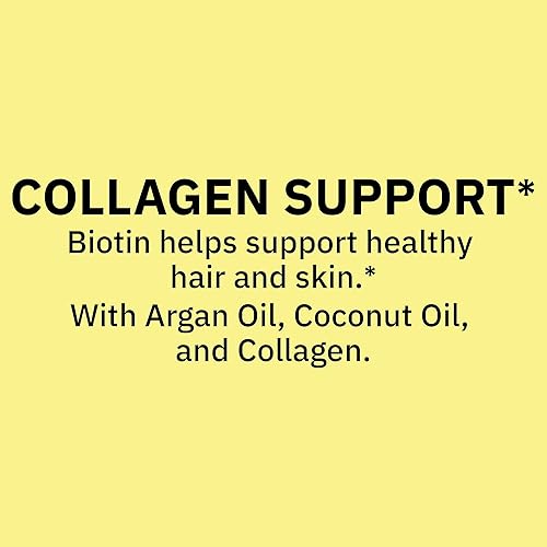 Miniatura 6 de Basket Goods Spring Valley - Cápsulas blandas de colágeno extra fuertes para el cabello, la piel y las uñas, 5000 mcg de biotina, 120 unidades,