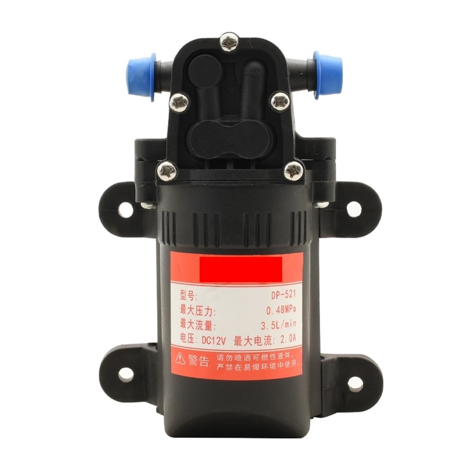 CUDTAPI DC 12V 70PSI 3.5L Agricultural Electric Water Pump Black mini High Pressure Diaphragm Sprayer Car Wash