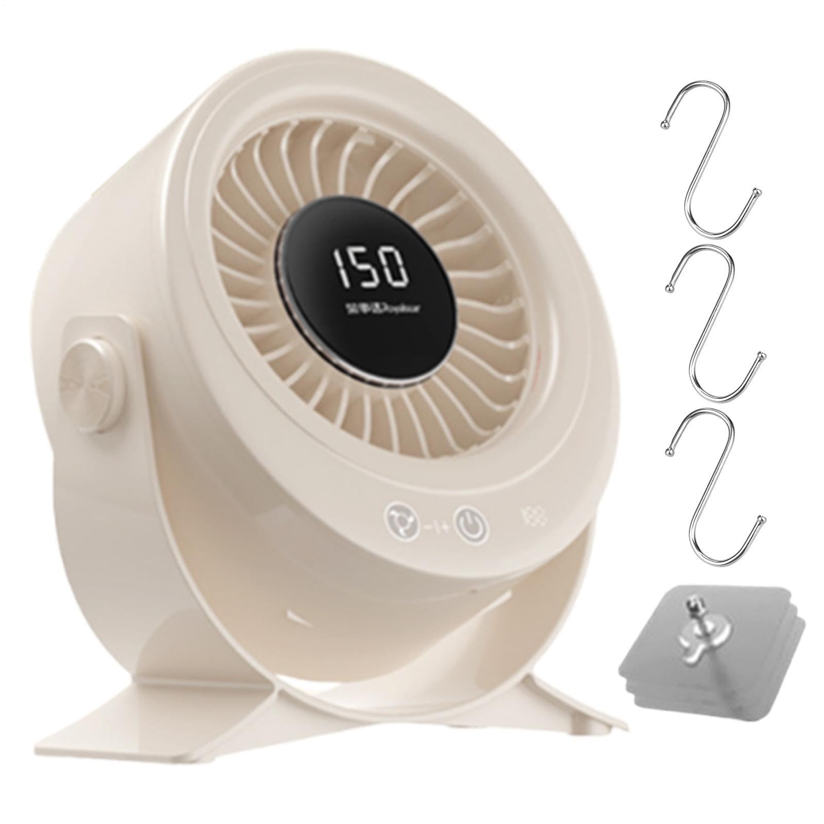 Petit ventilateur de bureau mural et compact avec tête rotative