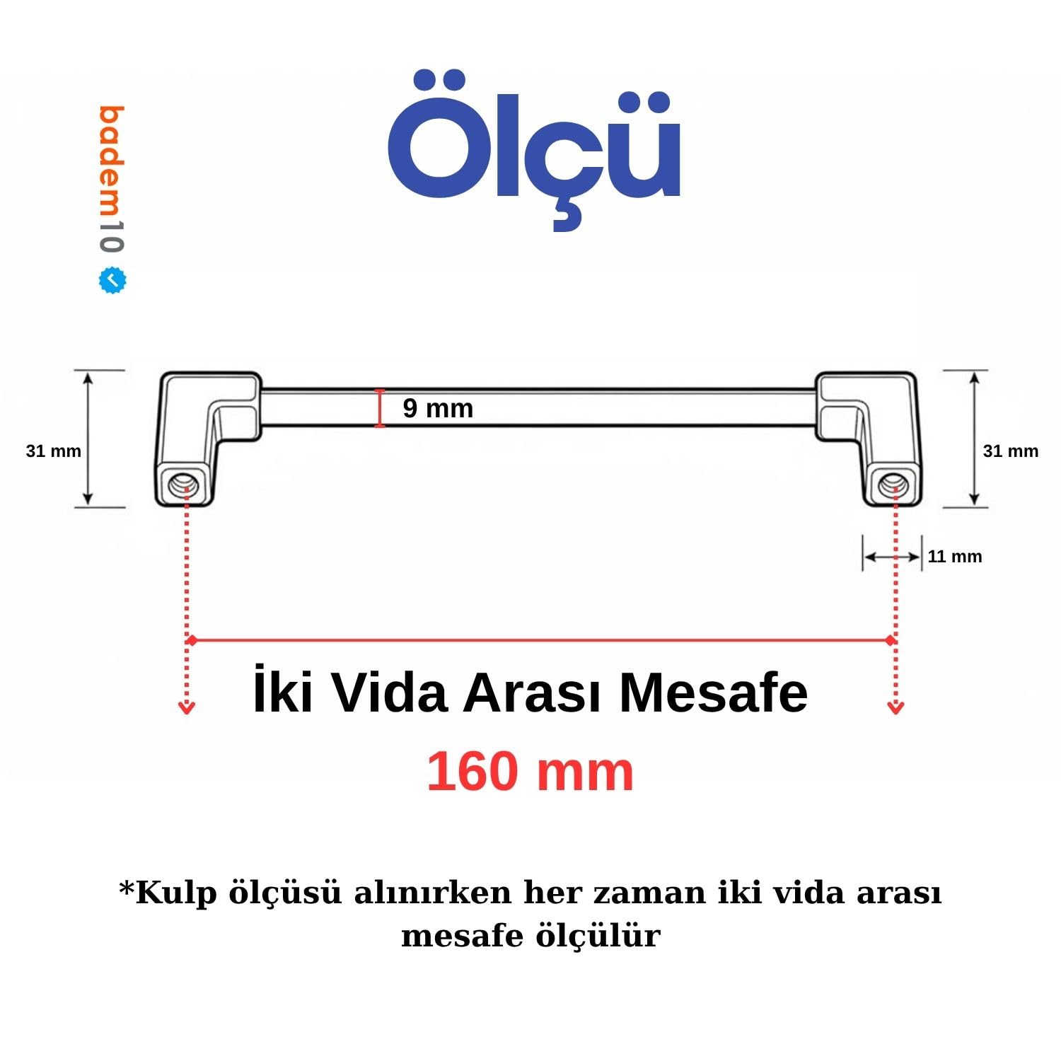 Nova Bronz Metal 160 mm Mobilya Kulp Çekmece Dolap Kapak Kolu Kulpu Kulpları Dayanıklı Tasarım
