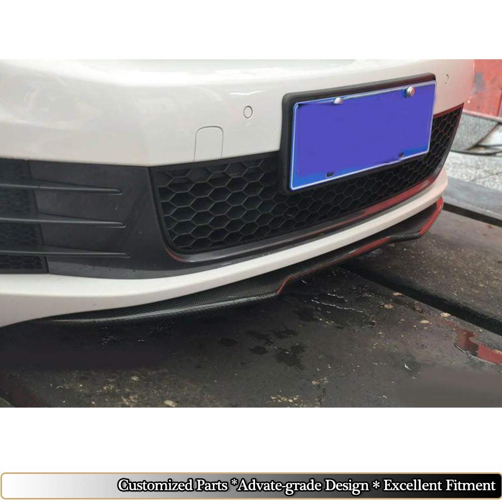MCARCAR KIT Front Bumper Lip fits Volkswagen VW Golf MK6 GTI 20102013 Addon Tuning Carbon