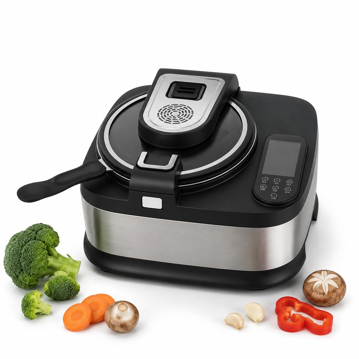 Machine à cuisiner automatique pour sauter et mijoter, capacité de 5 L