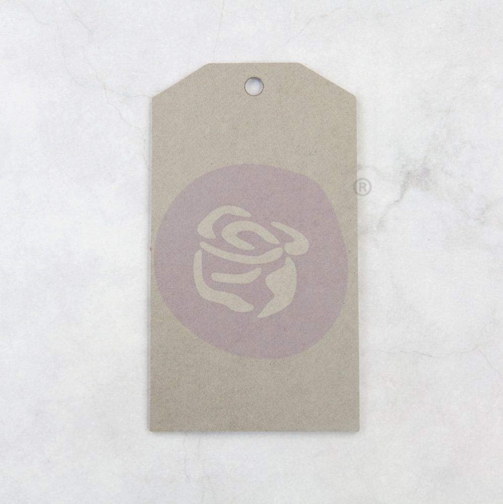 Prima Marketing Memory Hardware Chipboard Tags 12/Pkg, Grey