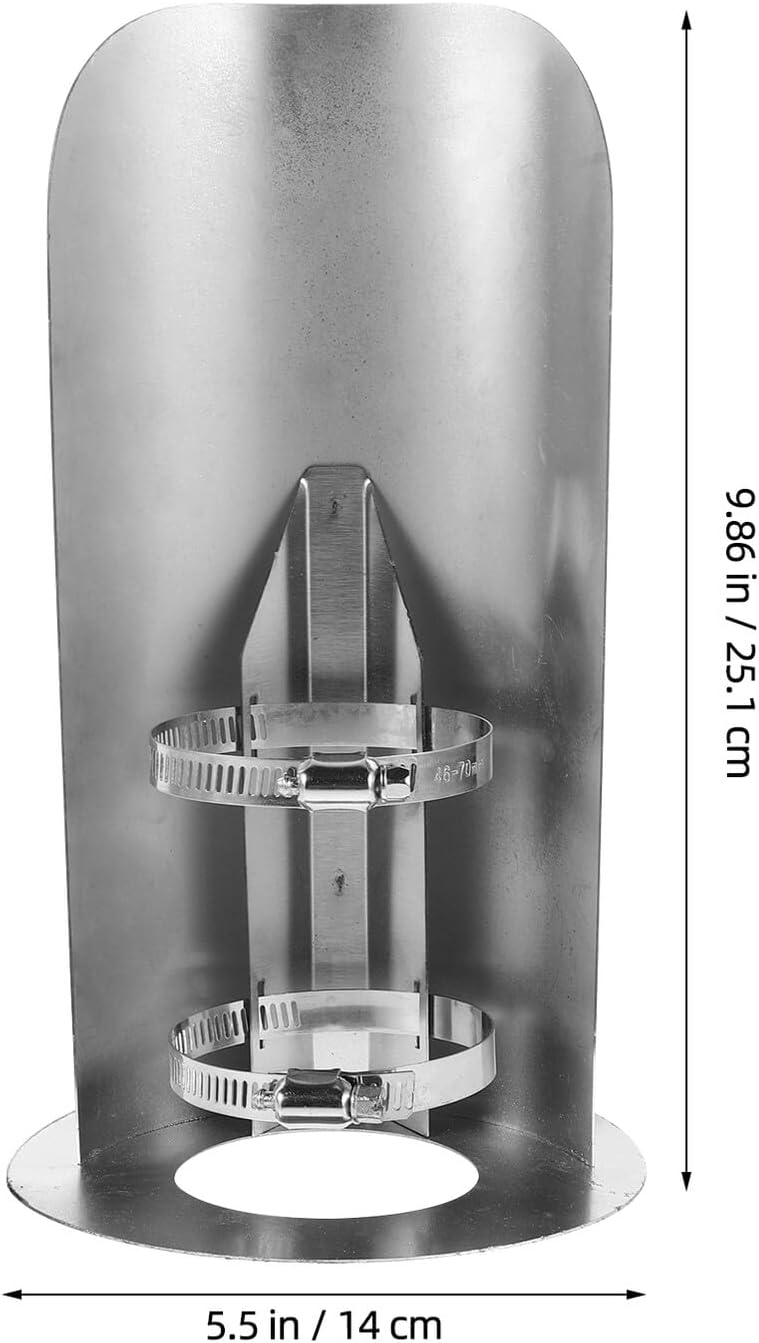 Unomor Stainless Steel Chimney Cap 6.5 Inch Roof Exhaust Chimney Cover Rain Guard for Outdoor Fireplace Flue Pipe Protection