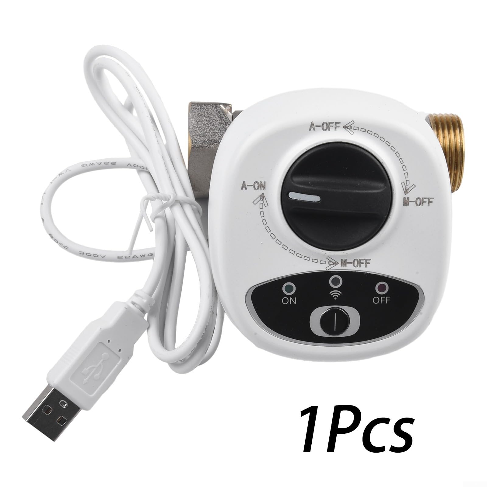 Smart WiFi Water Vavle - Control remoto de apagado de gas, válvula de agua WiFi inteligente para temporizador DN15, DN20, DN25 y función de alarma (DN15)